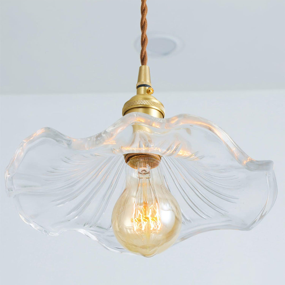 Hibiscus Flower Glass Pendant Light-Lighting > Pendant Lights-casanuva-casanuva