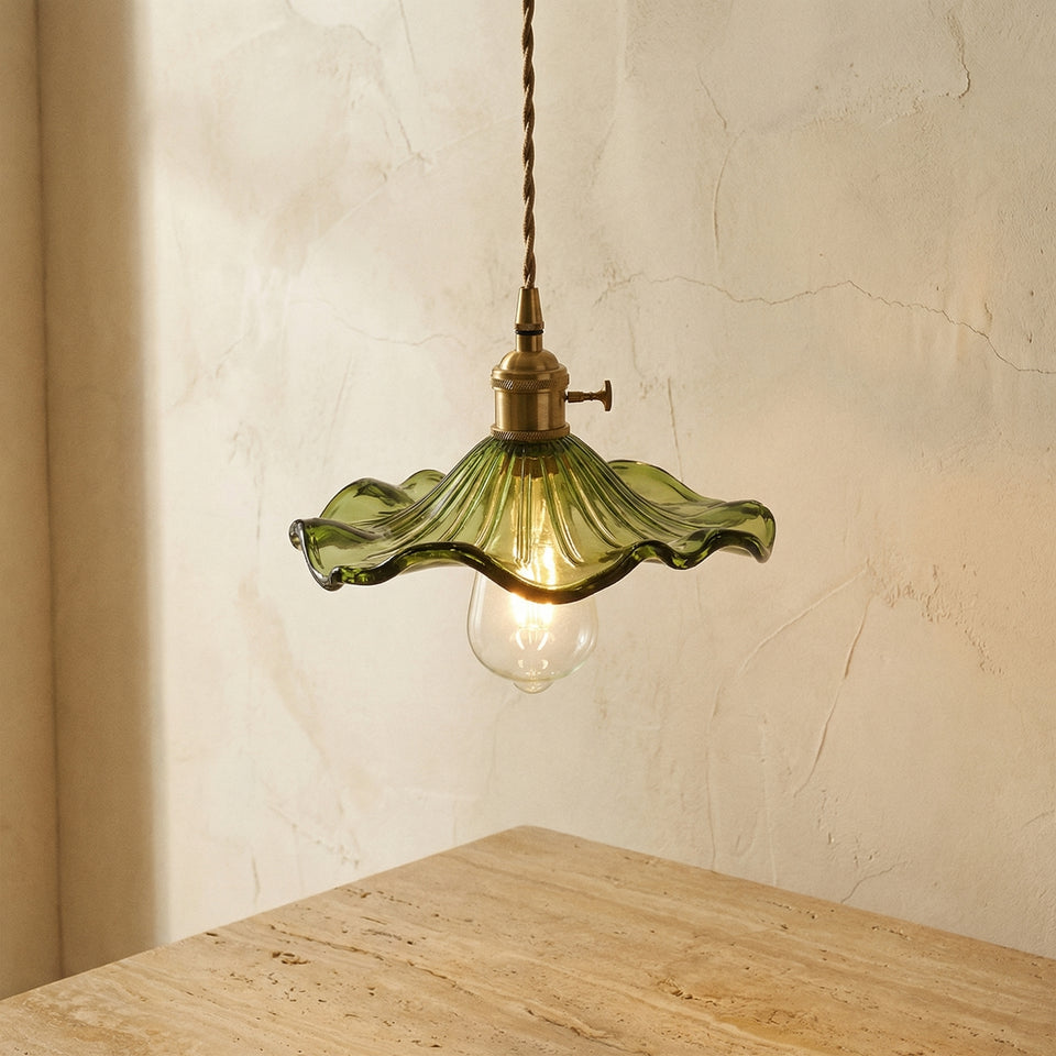 Hibiscus Flower Glass Pendant Light-Lighting > Pendant Lights-casanuva-casanuva