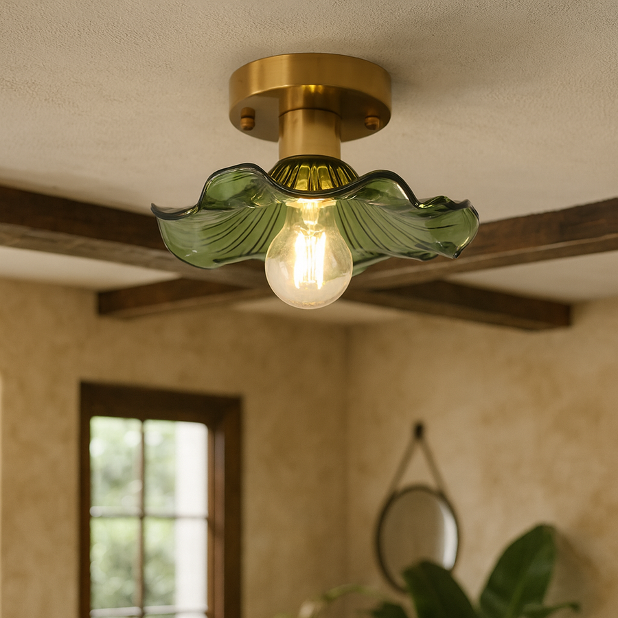 Hibiscus Pendant Light with Floral Design-Lighting > Pendant Lights-casanuva-casanuva