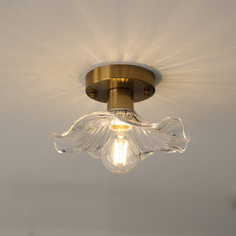 Hibiscus Pendant Light with Floral Design-Lighting > Pendant Lights-casanuva-Transparent-casanuva