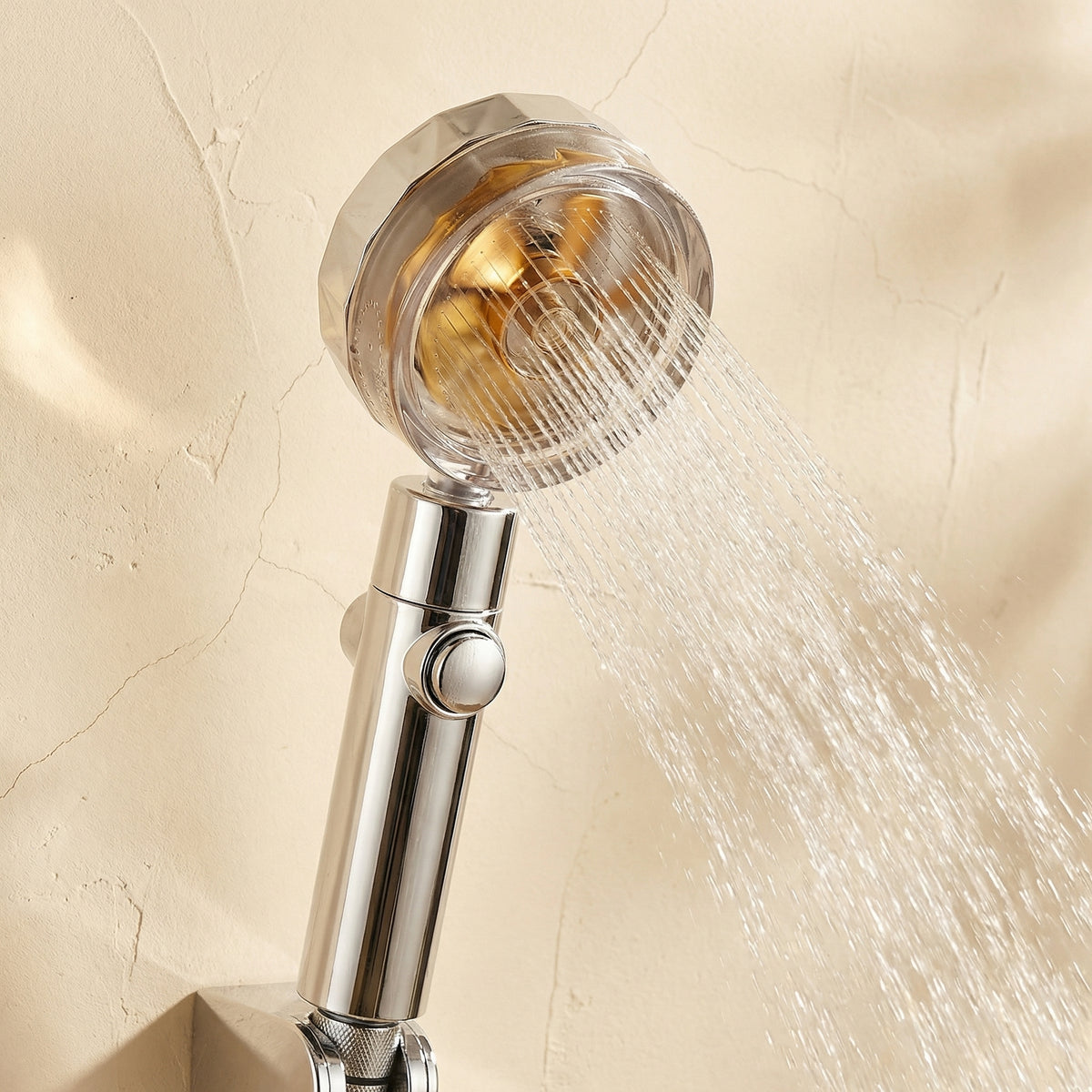 High-Pressure 360° Rotatable Shower Head with Turbo Propeller-Bedding & Bath > Bathroom Accessories-casanuva-casanuva