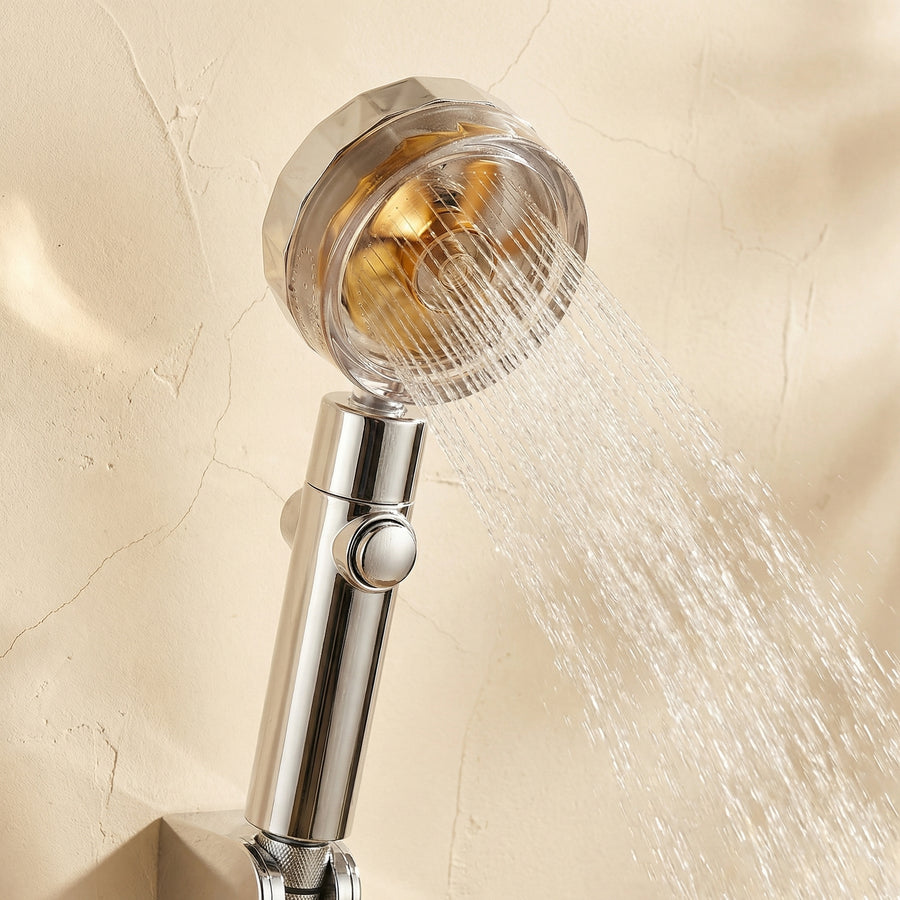 High-Pressure 360° Rotatable Shower Head with Turbo Propeller-Bedding & Bath > Bathroom Accessories-casanuva-casanuva