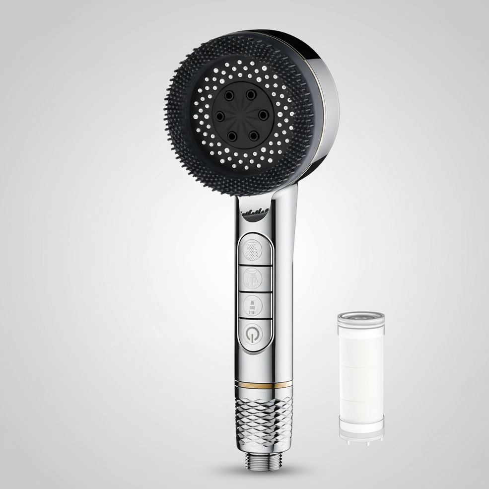 High-Pressure Hand Shower with 5 Spray Modes-Bedding & Bath > Bathroom Accessories-casanuva-casanuva