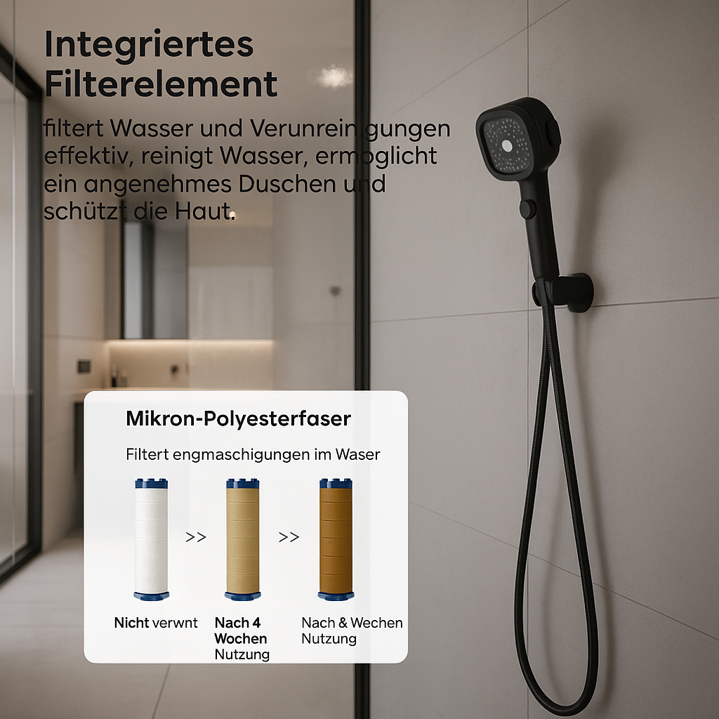 High-Pressure Showerhead with 3 Spray Modes Water-Saving ABS Material-Bedding & Bath > Bathroom Accessories-casanuva-casanuva