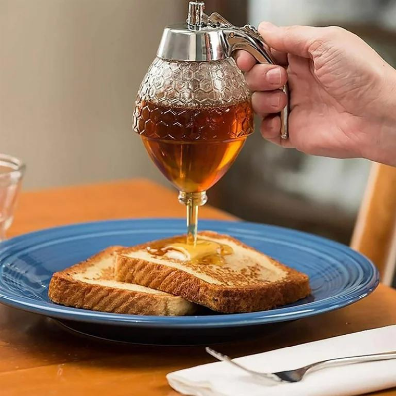 Honey Dispenser with Drip-Free Spout-Kitchen & Dining > Kitchen Accessories-casanuva-casanuva