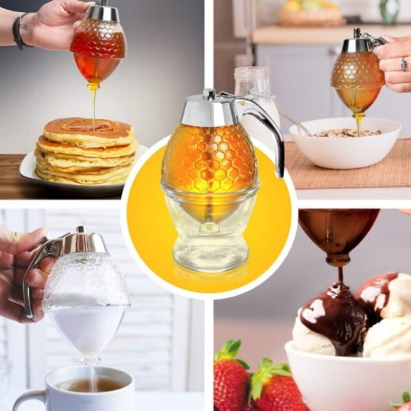 Honey Dispenser with Drip-Free Spout-Kitchen & Dining > Kitchen Accessories-casanuva-casanuva