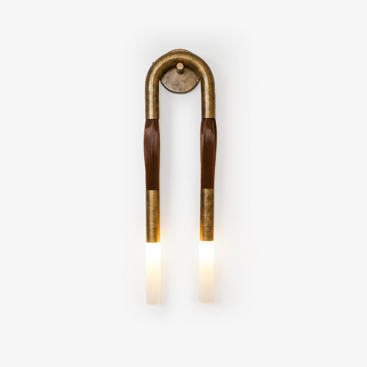 Horsehair Wall Light Fixture-Lighting > Wall Lights-casanuva-casanuva