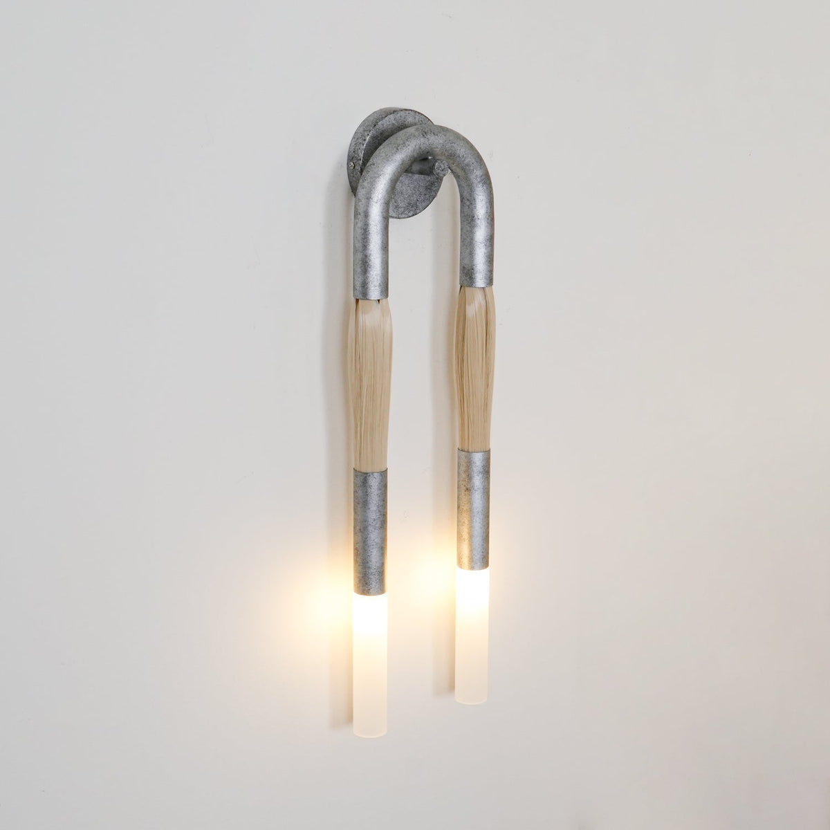 Horsehair Wall Light Fixture-Lighting > Wall Lights-casanuva-casanuva