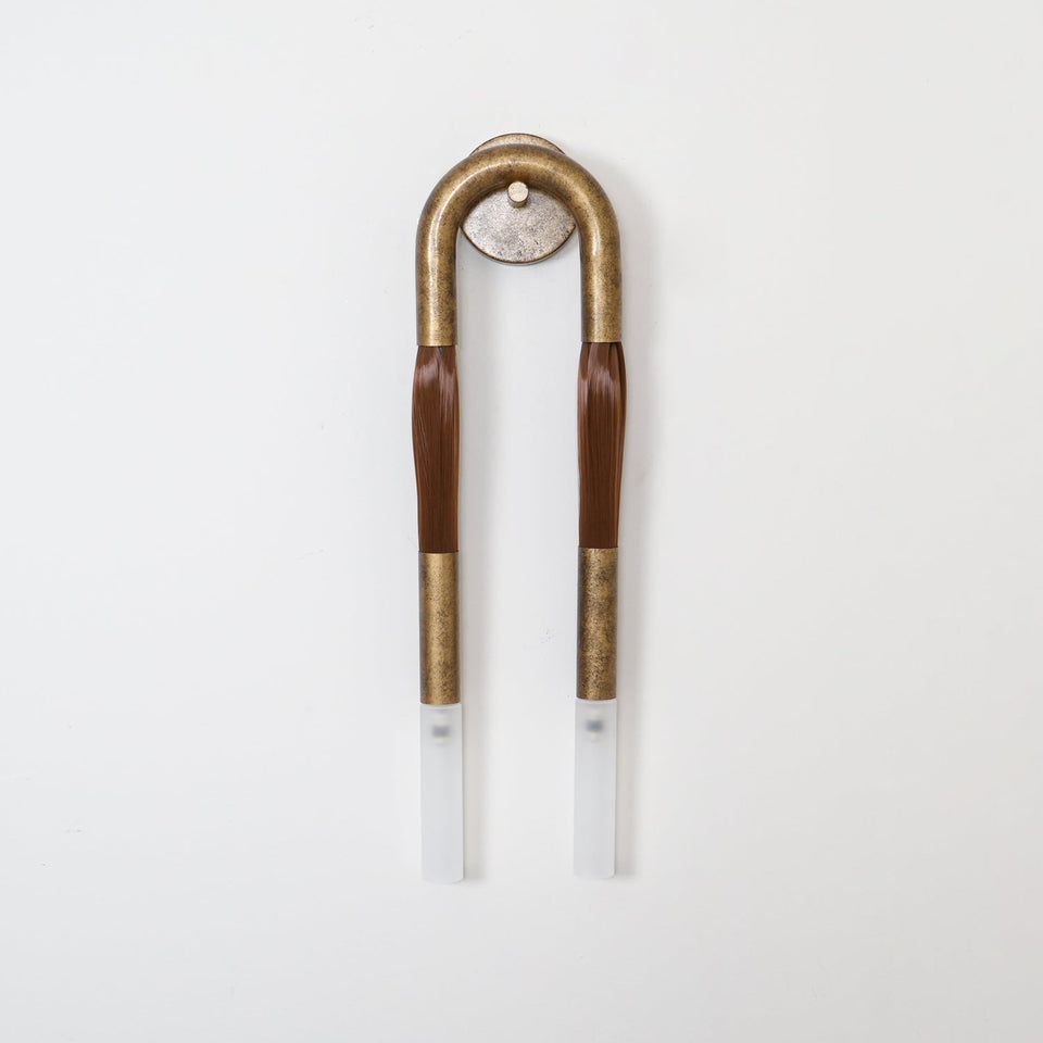 Horsehair Wall Light Fixture-Lighting > Wall Lights-casanuva-casanuva