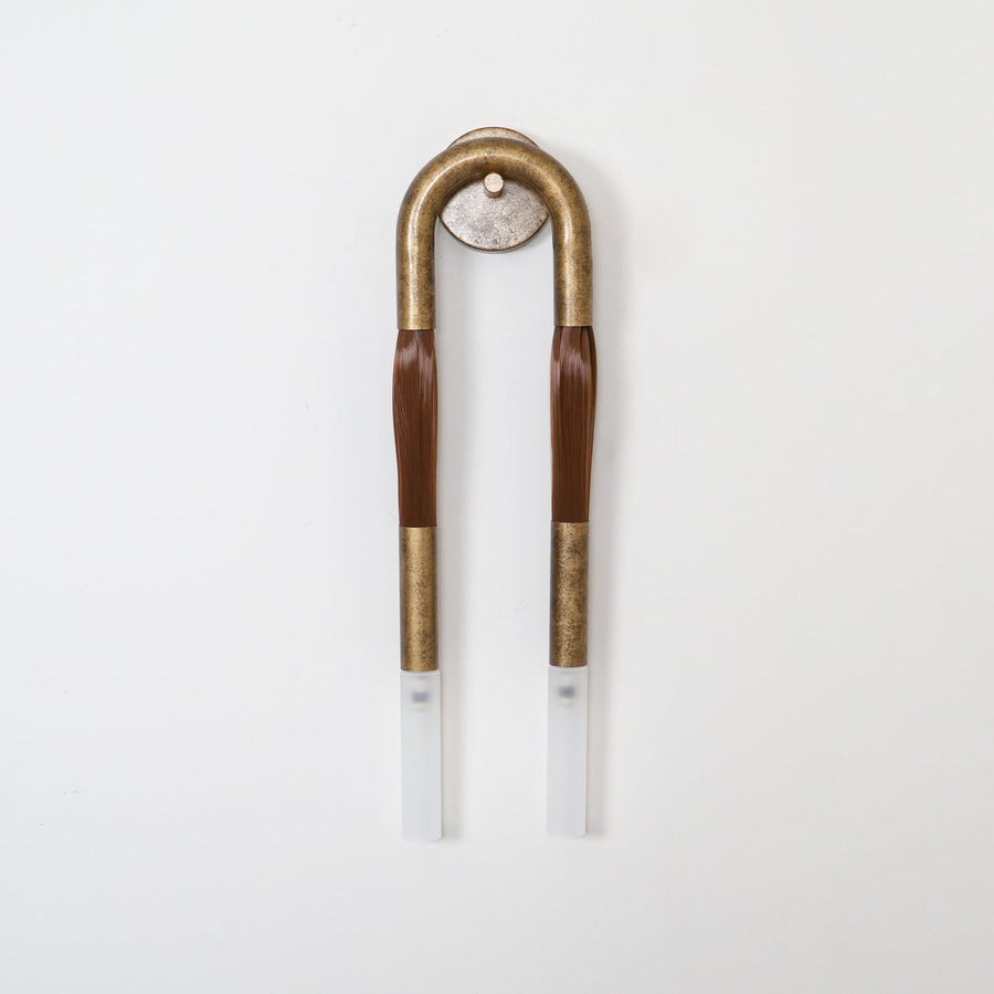 Horsehair Wall Light Fixture-Lighting > Wall Lights-casanuva-casanuva