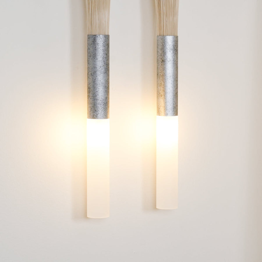 Horsehair Wall Light Fixture-Lighting > Wall Lights-casanuva-casanuva