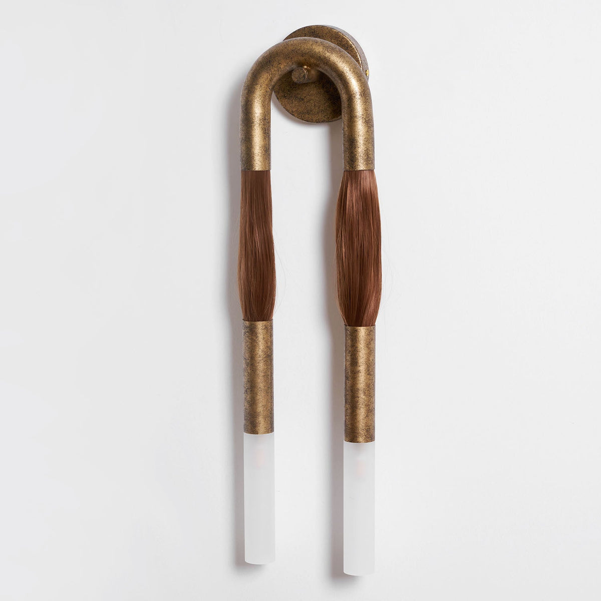 Horsehair Wall Light Fixture-Lighting > Wall Lights-casanuva-casanuva