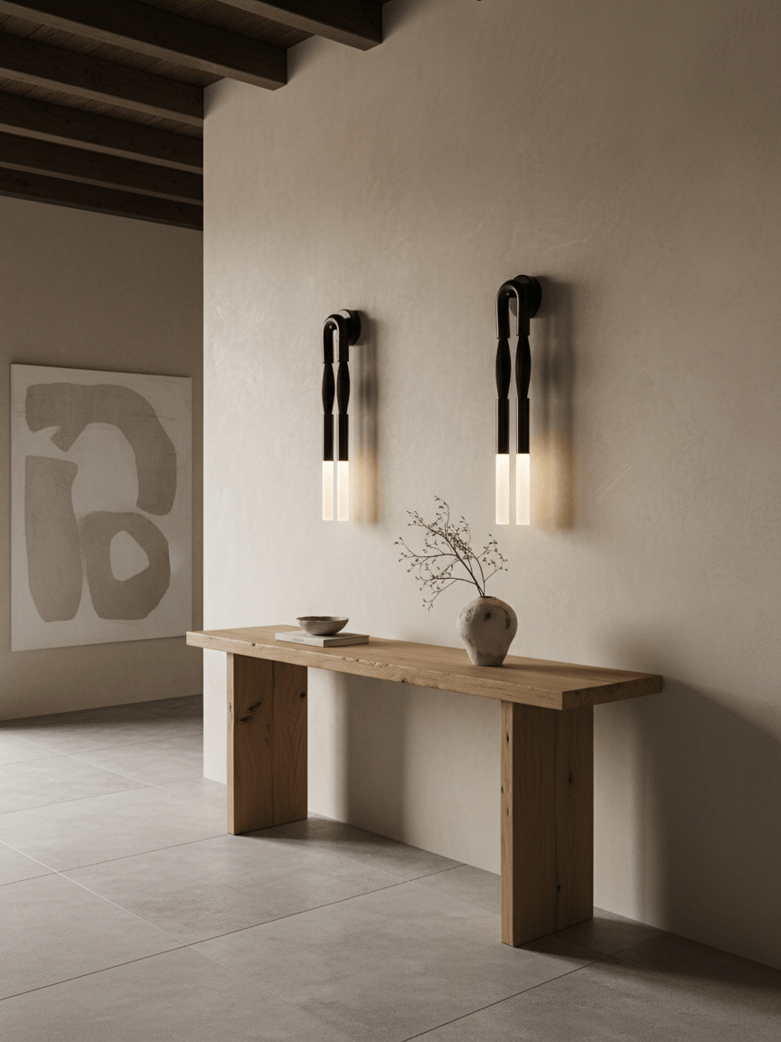 Horsehair Wall Light Fixture-Lighting > Wall Lights-casanuva-casanuva