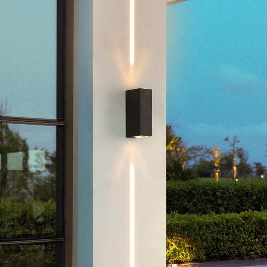 IP65 Black Aluminum LED Outdoor Wall Light-Lighting > Outdoor Lighting-casanuva-casanuva