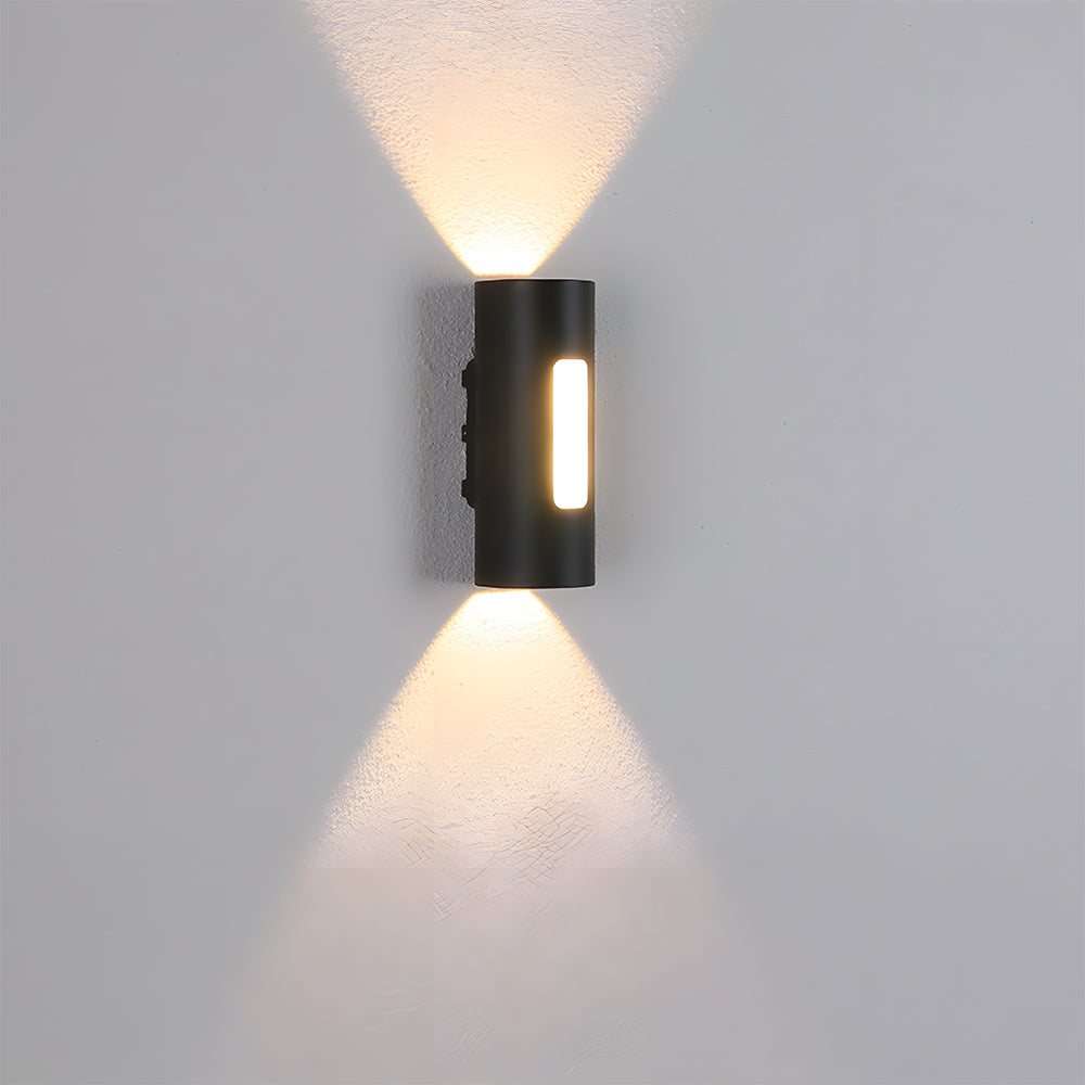 IP65 Black LED Outdoor Wall Light Warm Light-Lighting > Outdoor Lighting-casanuva-casanuva