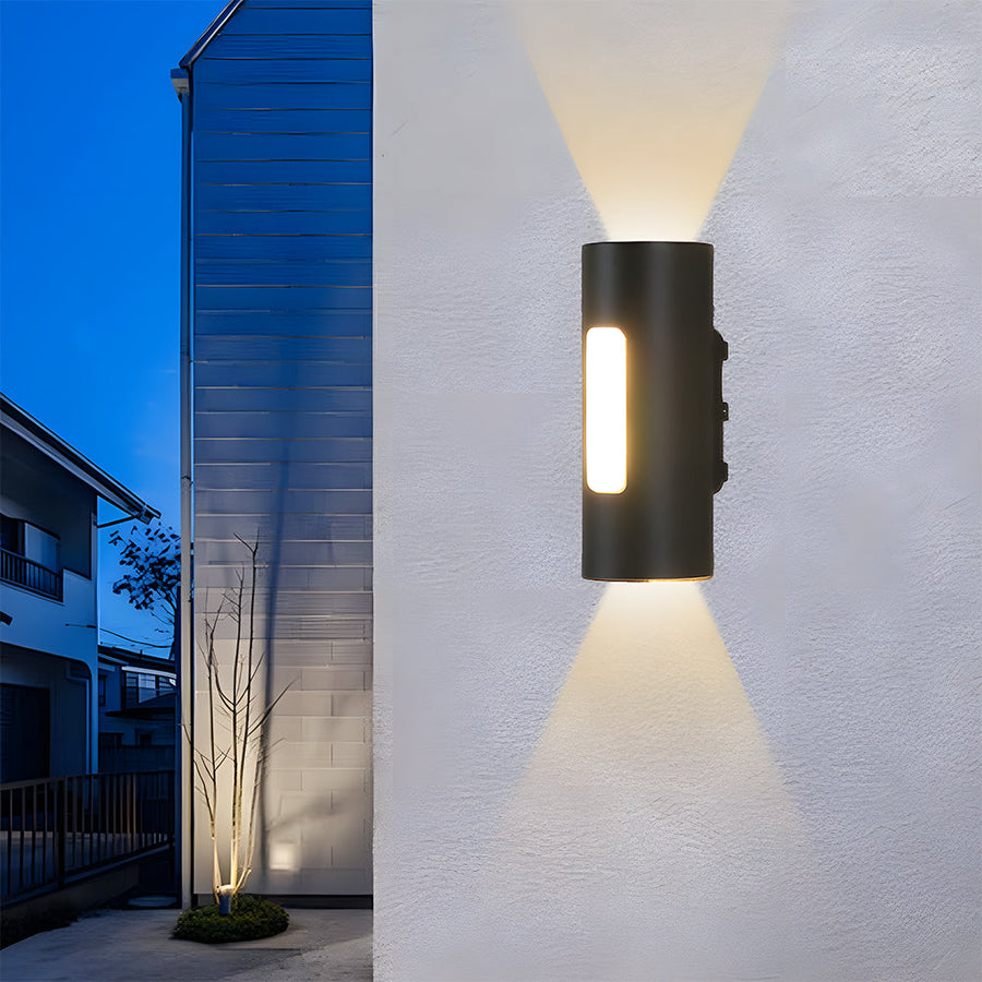 IP65 Black LED Outdoor Wall Light Warm Light-Lighting > Outdoor Lighting-casanuva-casanuva