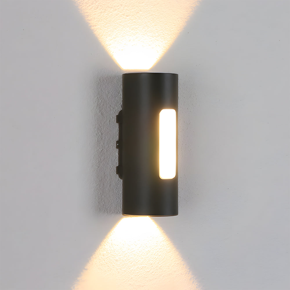 IP65 Black LED Outdoor Wall Light Warm Light-Lighting > Outdoor Lighting-casanuva-casanuva