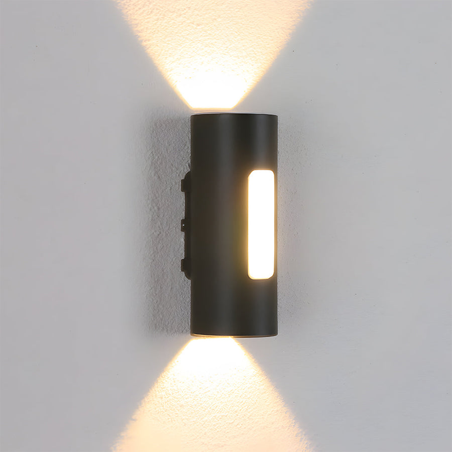 IP65 Black LED Outdoor Wall Light Warm Light-Lighting > Outdoor Lighting-casanuva-casanuva