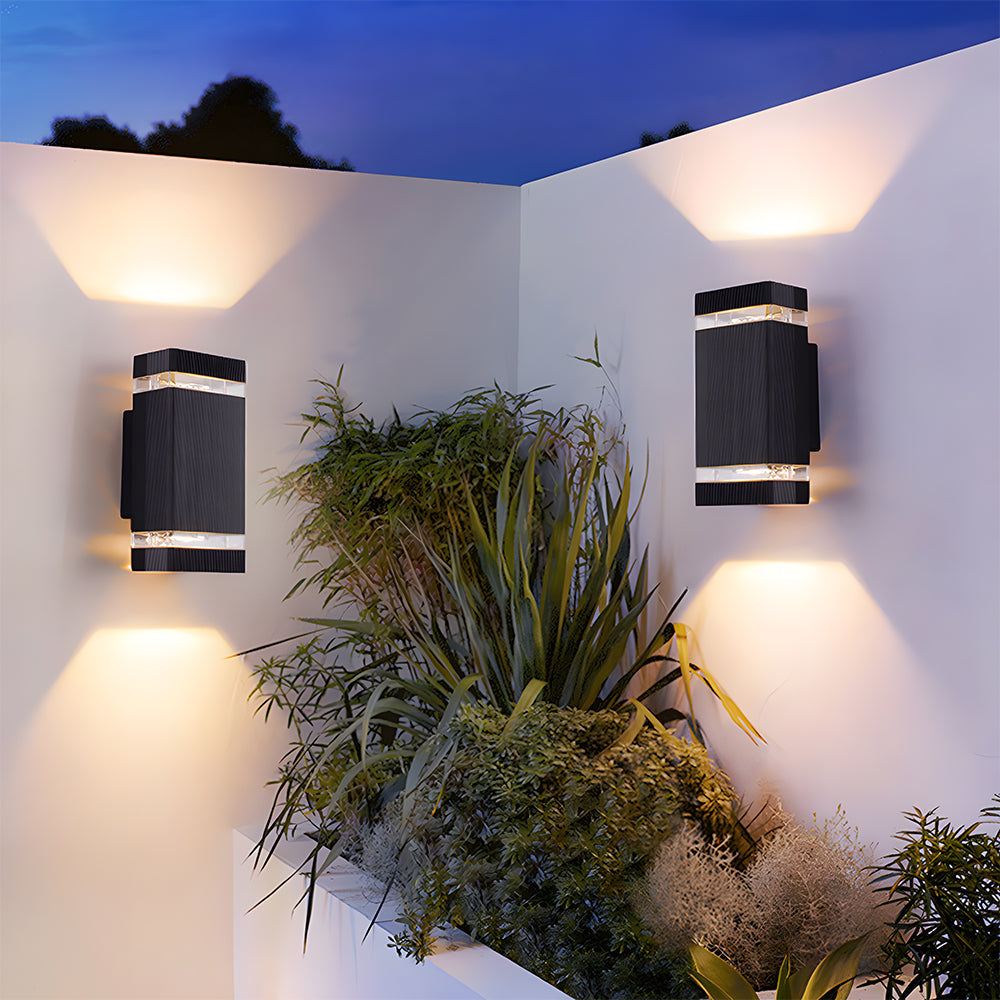 IP65 Black Outdoor Wall Light Up Down Design-Lighting > Outdoor Lighting-casanuva-casanuva