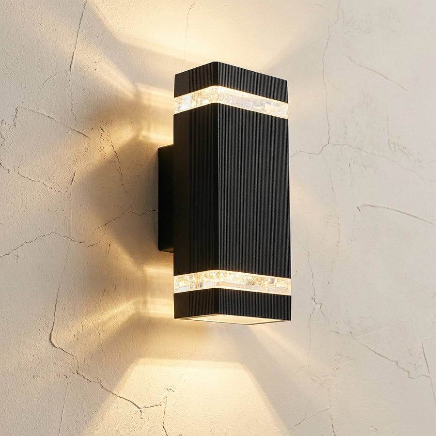 IP65 Black Outdoor Wall Light Up Down Design-Lighting > Outdoor Lighting-casanuva-casanuva