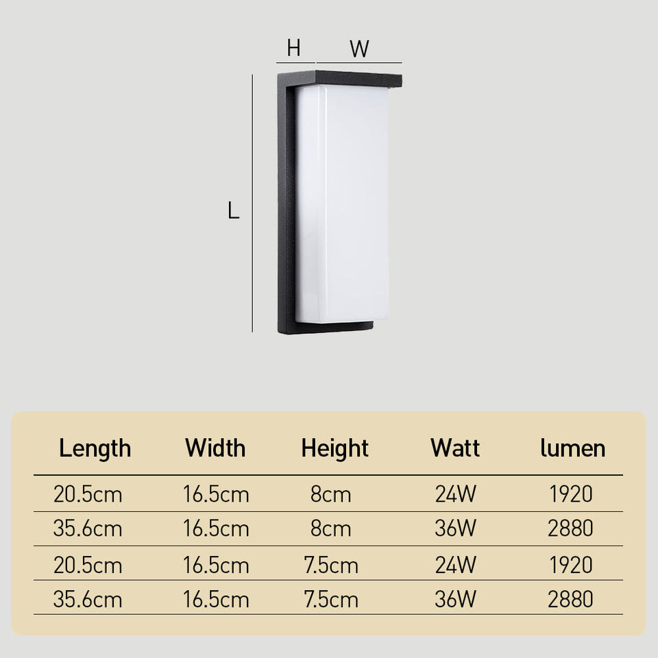 IP65 LED Outdoor Wall Light-Lighting > Outdoor Lighting-casanuva-casanuva