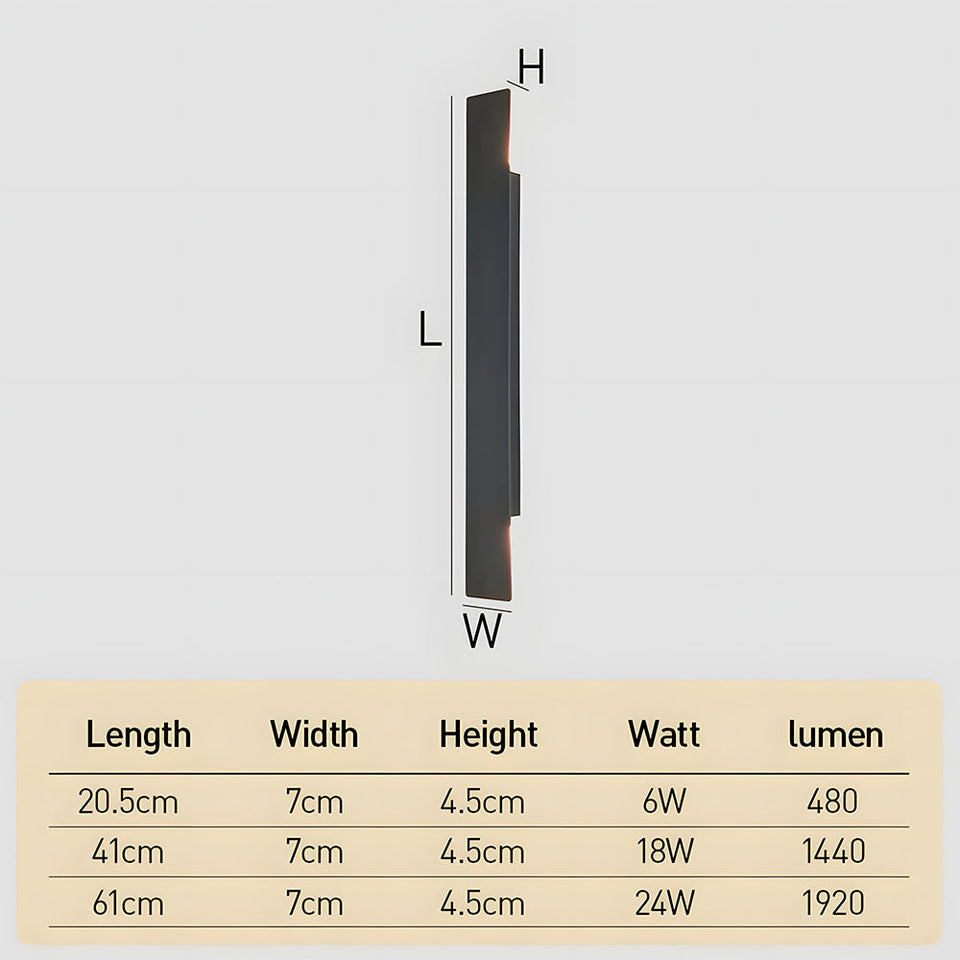 IP65 LED Outdoor Wall Light Set of 2 Aluminum Up-and-Down Fixtures-Lighting > Outdoor Lighting-casanuva-casanuva