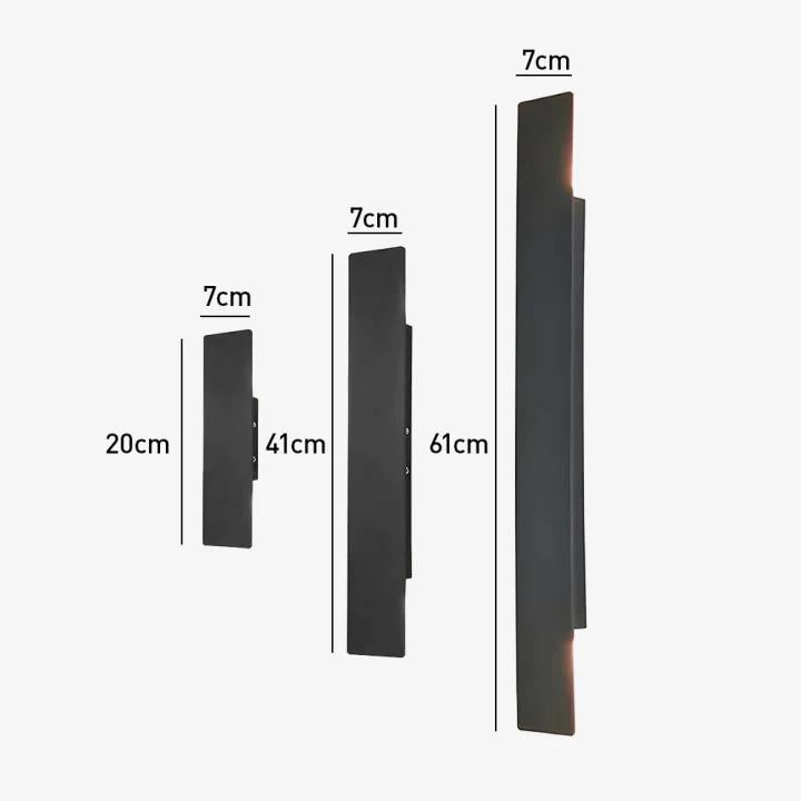 IP65 LED Outdoor Wall Light Set of 2 Aluminum Up-and-Down Fixtures-Lighting > Outdoor Lighting-casanuva-casanuva