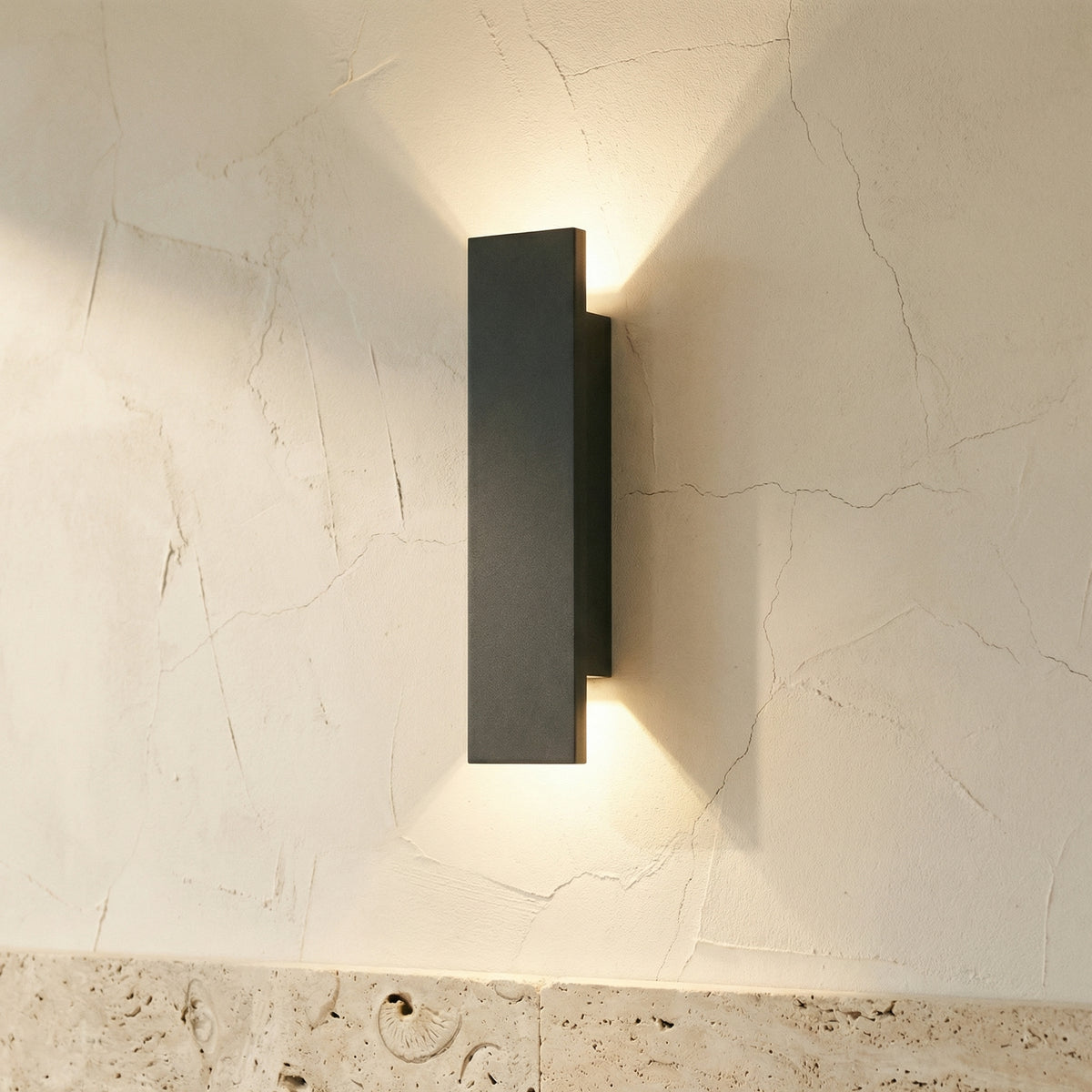 IP65 LED Outdoor Wall Light Set of 2 Aluminum Up-and-Down Fixtures-Lighting > Outdoor Lighting-casanuva-casanuva