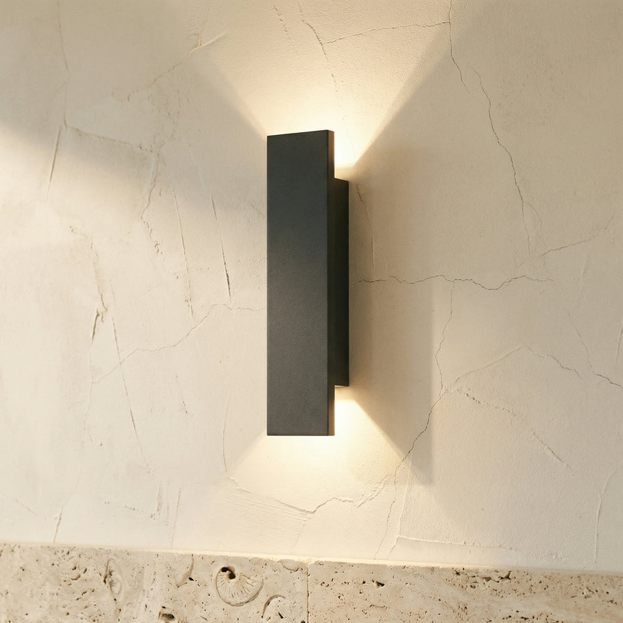 IP65 LED Outdoor Wall Light Set of 2 Aluminum Up-and-Down Fixtures-Lighting > Outdoor Lighting-casanuva-casanuva