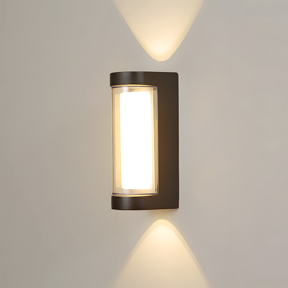 IP65 Waterproof Black Up Down Outdoor Wall Light for Garden Porch-Lighting > Outdoor Lighting-casanuva-casanuva