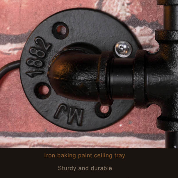 Industrial 5-Light Wall Sconce Lamp-Lighting > Wall Lights-casanuva-casanuva