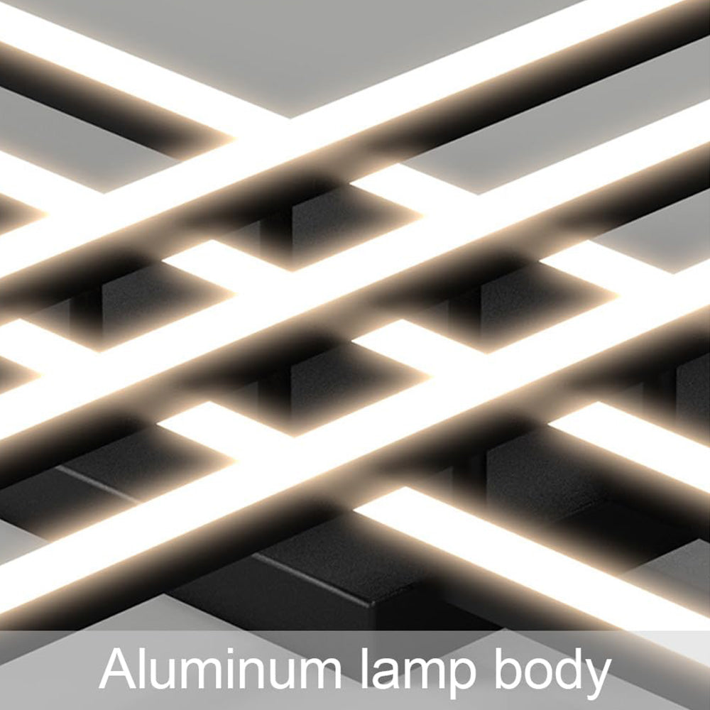 Industrial Iron Semi Flush LED Ceiling Light-Lighting > Ceiling Lights-casanuva-casanuva