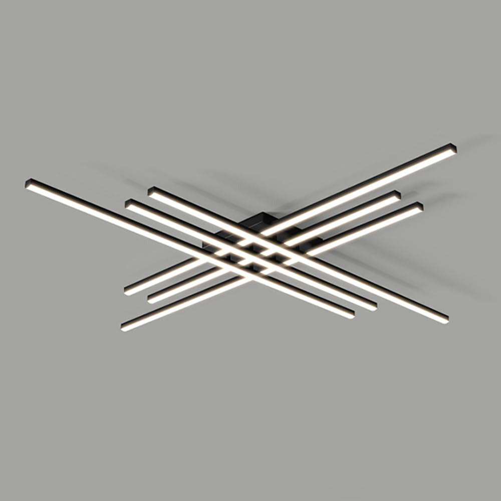 Industrial Iron Semi Flush LED Ceiling Light-Lighting > Ceiling Lights-casanuva-casanuva