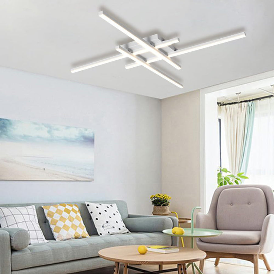Industrial Iron Semi Flush LED Ceiling Light-Lighting > Ceiling Lights-casanuva-casanuva