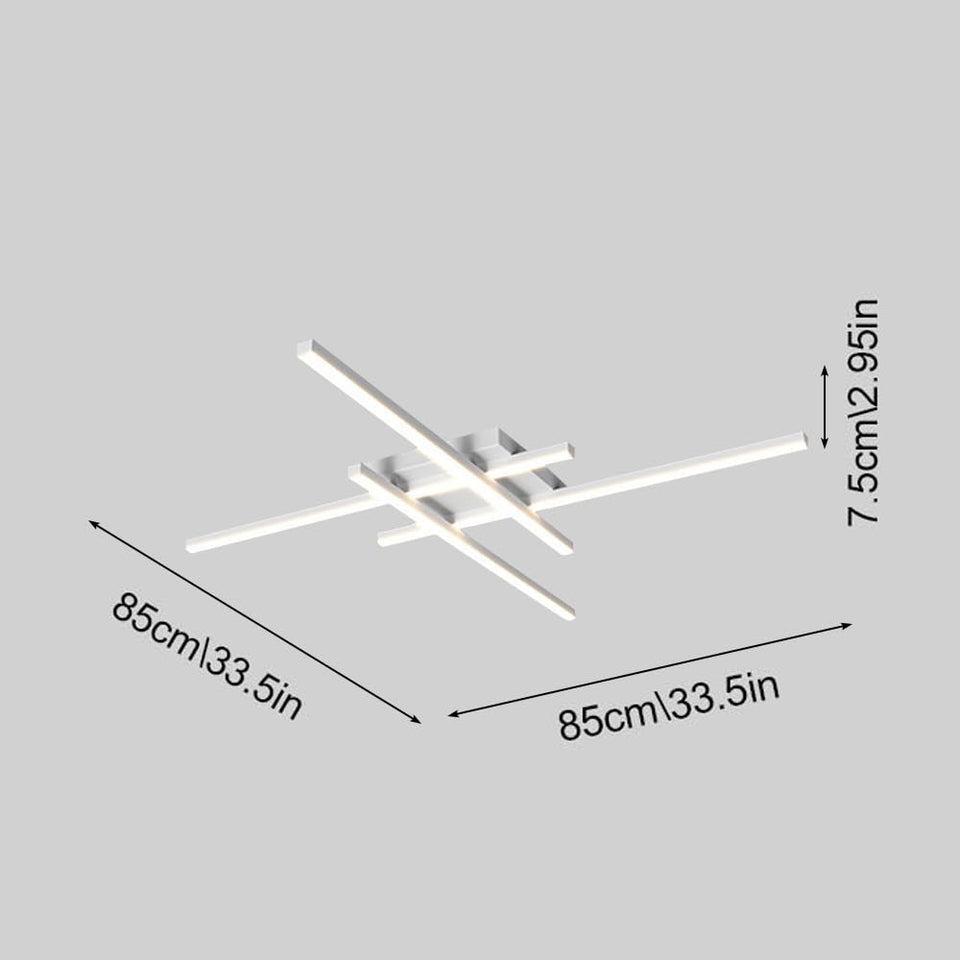 Industrial Iron Semi Flush LED Ceiling Light-Lighting > Ceiling Lights-casanuva-casanuva