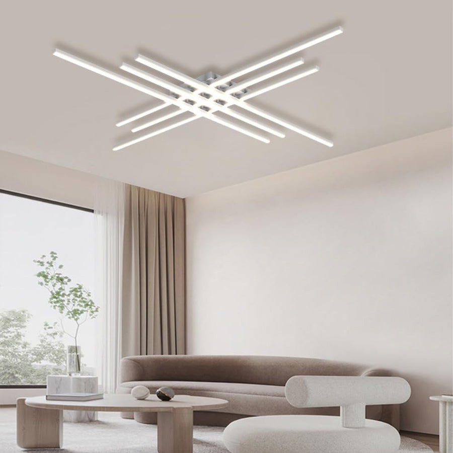 Industrial Iron Semi Flush LED Ceiling Light-Lighting > Ceiling Lights-casanuva-casanuva