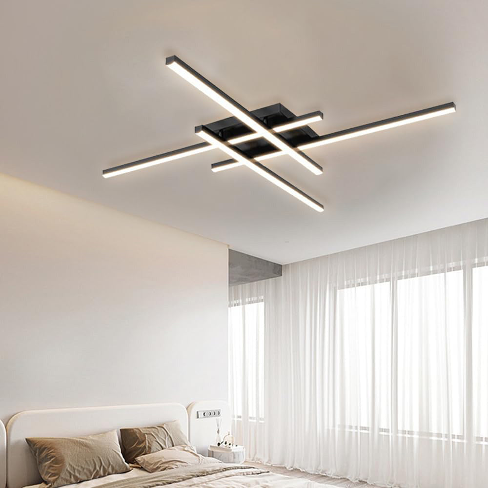 Industrial Iron Semi Flush LED Ceiling Light-Lighting > Ceiling Lights-casanuva-casanuva