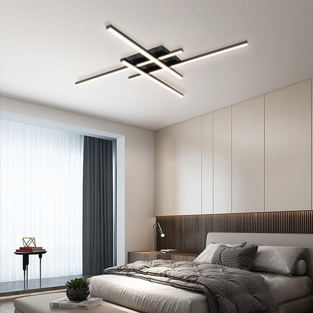 Industrial Iron Semi Flush LED Ceiling Light-Lighting > Ceiling Lights-casanuva-casanuva