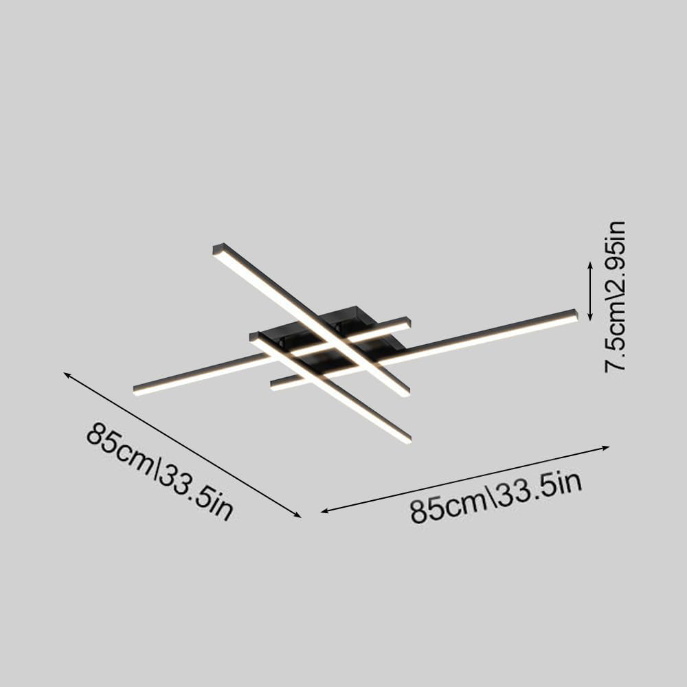 Industrial Iron Semi Flush LED Ceiling Light-Lighting > Ceiling Lights-casanuva-casanuva