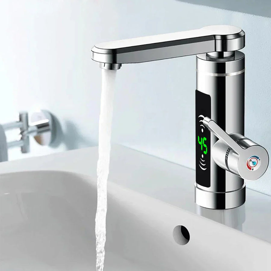 Instant Hot Water Kitchen Faucet 3000W Stainless Steel 360° Swivel-Kitchen & Dining > Kitchen Faucets-casanuva-casanuva