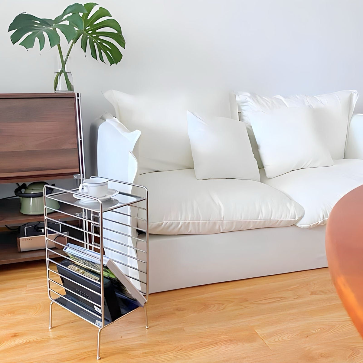 Iron Side Table Minimalist Design-Furniture > Side Tables-casanuva-casanuva