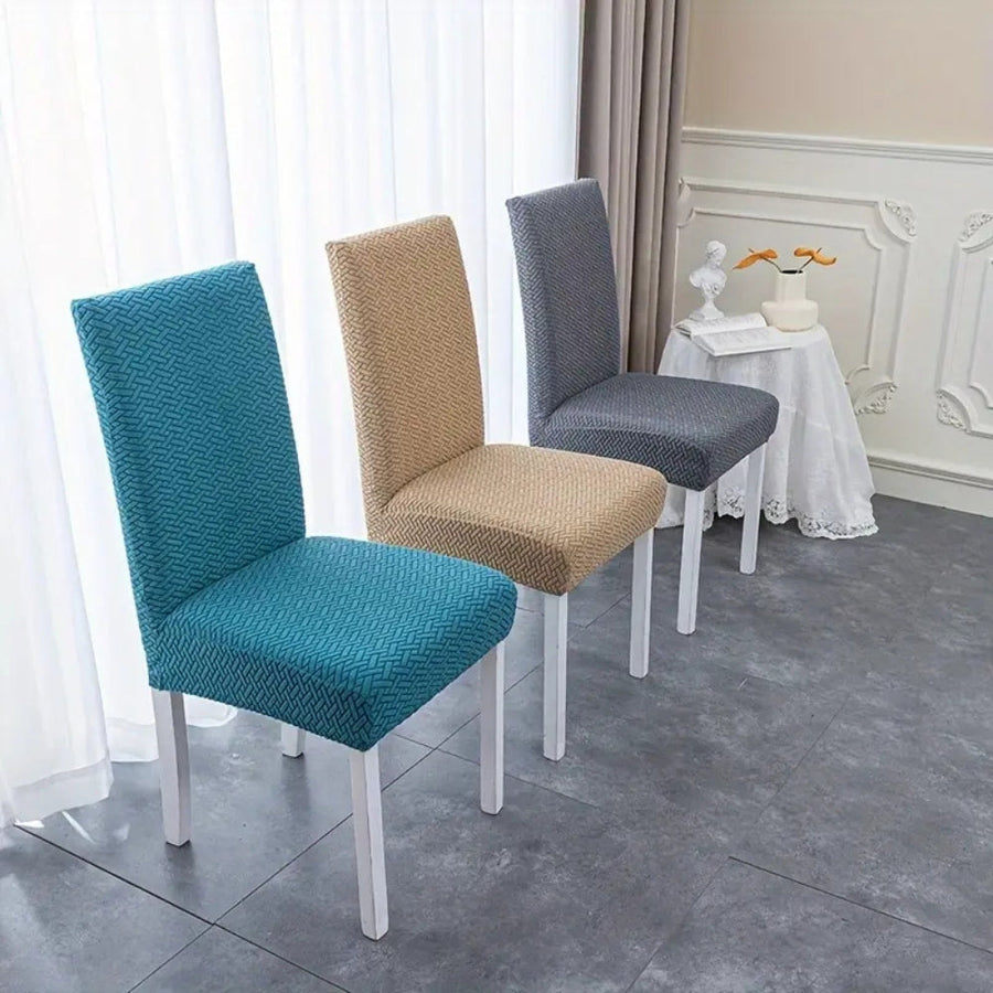 Jacquard Velvet Stretch Dining Chair Cover-Covers & Textiles > Chair Covers-casanuva-casanuva