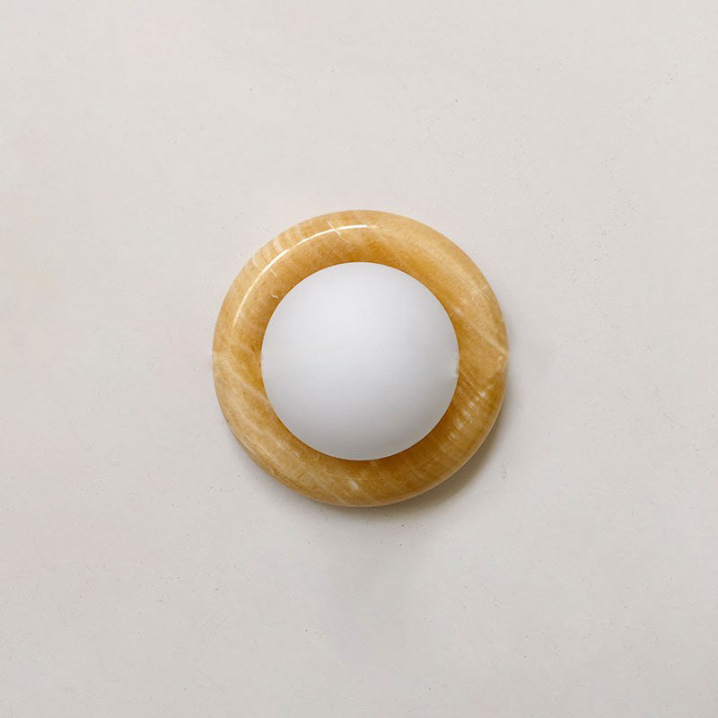 Jade Wall Lamp LED-Lighting > Wall Lights-casanuva-14cmx14cm-Yellow-casanuva