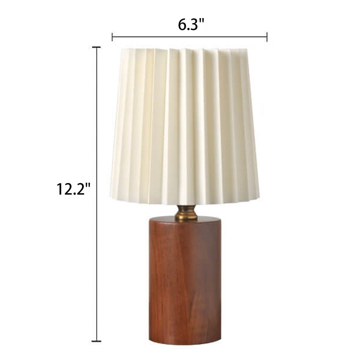 Japandi Table Lamp with Fabric Shade-Lighting > Table Lamps-casanuva-casanuva