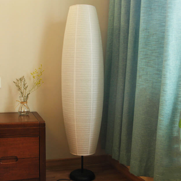 Japandi Vloerlamp met Papieren Kap-Lighting > Floor Lamps-casanuva-casanuva