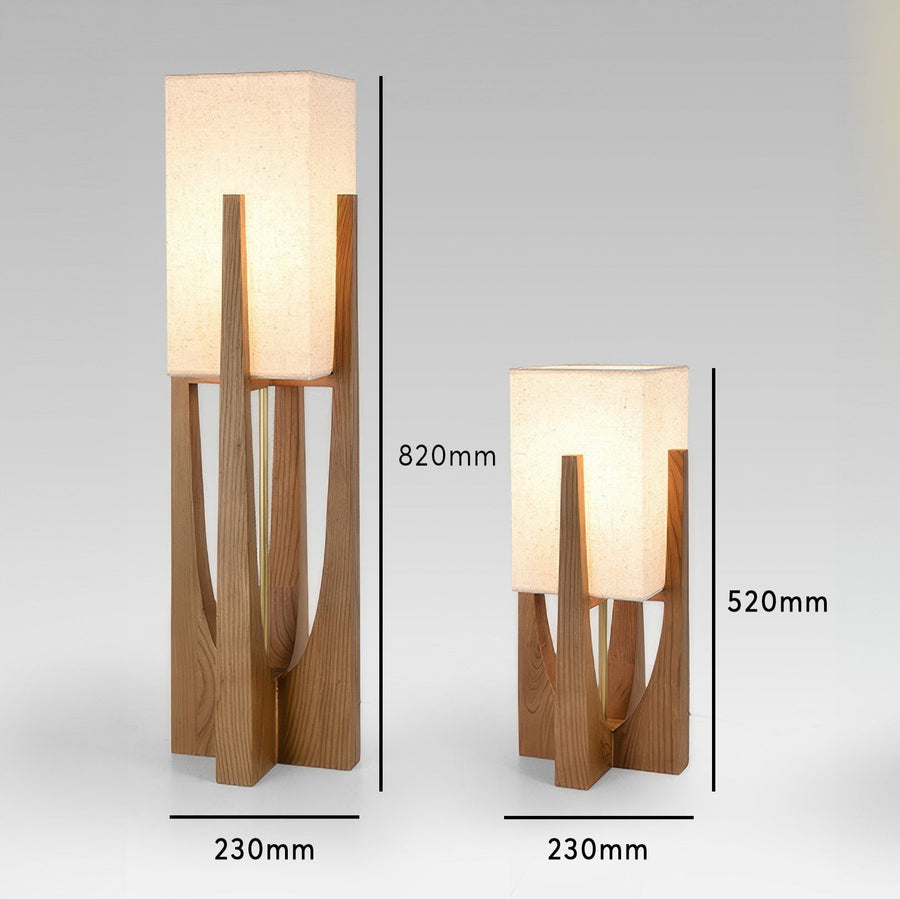 Japandi Wooden Floor Lamp-Lighting > Floor Lamps-casanuva-casanuva