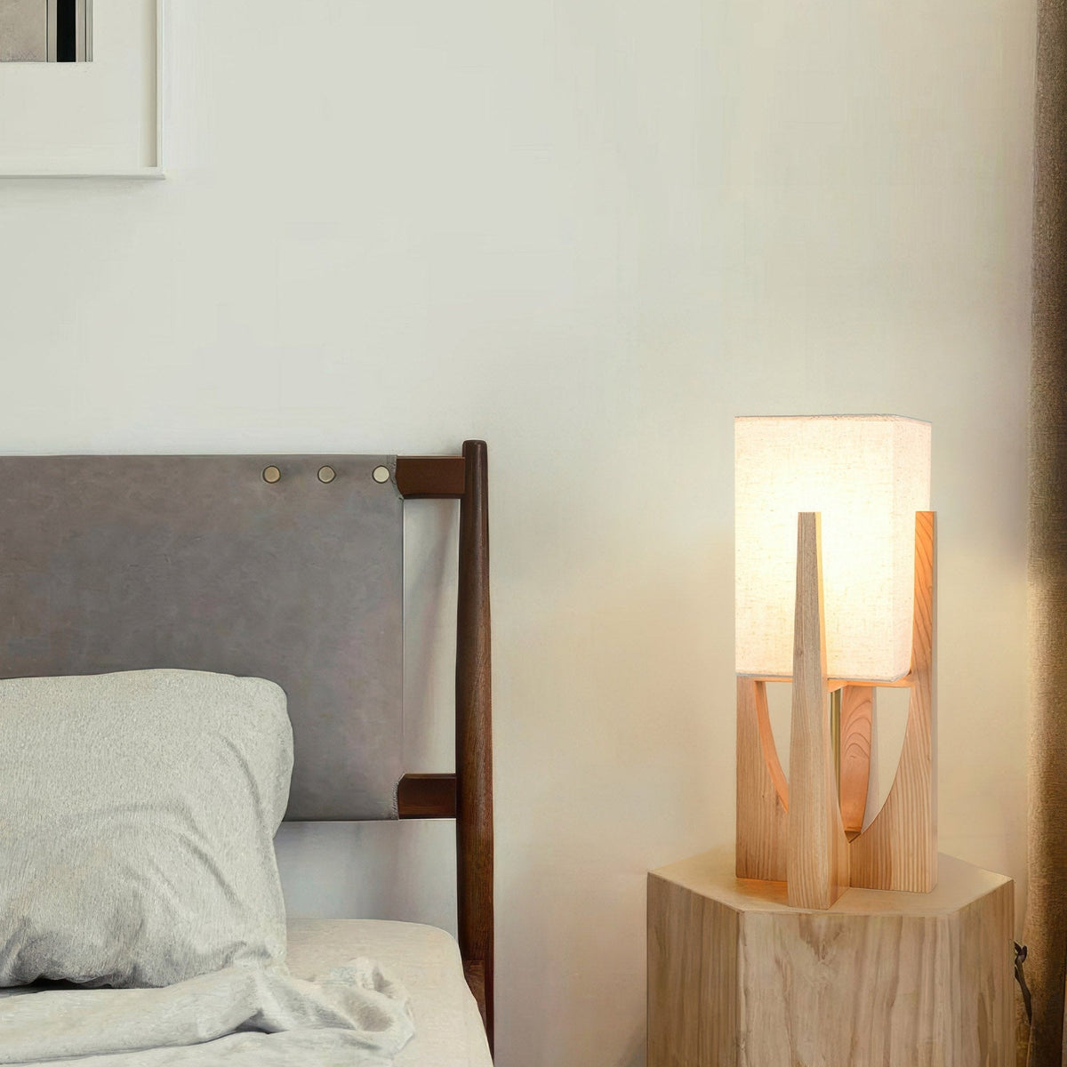 Japandi Wooden Floor Lamp-Lighting > Floor Lamps-casanuva-casanuva
