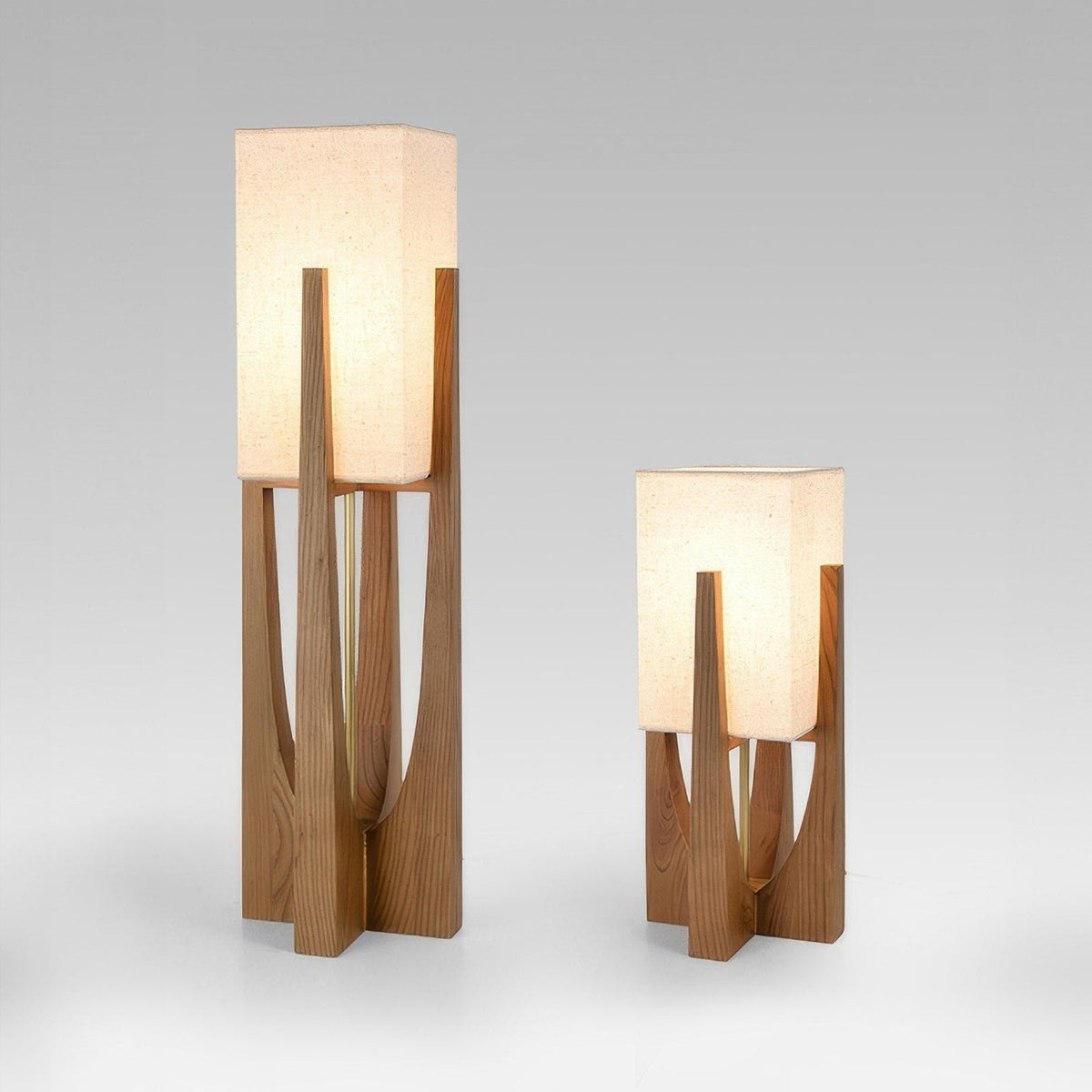 Japandi Wooden Floor Lamp-Lighting > Floor Lamps-casanuva-casanuva
