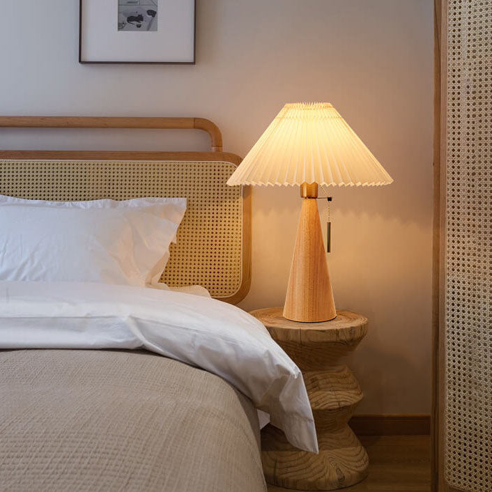 Japandi Wooden Table Lamp-Lighting > Table Lamps-casanuva-3 Kleuren (Warm/Neutraal/-Wood-220V-240V-casanuva