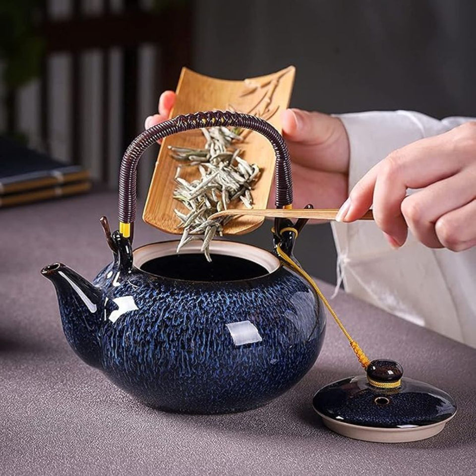 Japanese Ceramic Tea Set with Teapot and Cups-Kitchen & Dining > Tableware-casanuva-casanuva
